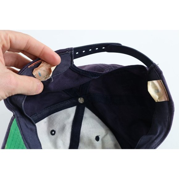 Vintage 90s Distressed Block M University of Michigan Snapback Hat Cap Blue - Picture 10 of 10